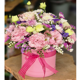  Antalya  Flower Delivery Arrangement in Cylinder Box-FLA72