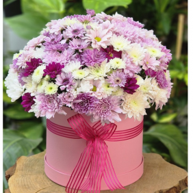  Antalya  Flower Delivery Arrangement in Cylinder Box-FLA73